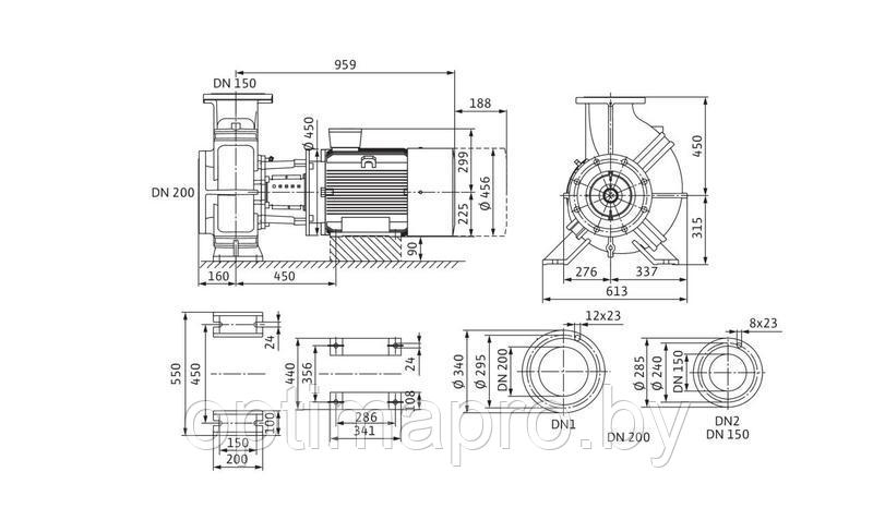 Асос Wilo BL 150/360-37/4 - фото 2 - id-p220907851