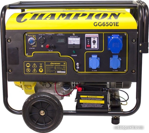 Бензиновый генератор Champion GG6501E+ATS> - фото 1 - id-p220908141