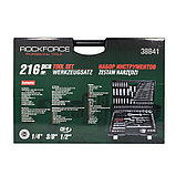 Набор инструментов 216пр. RockForce RF-38841 (Premium) PROFI 1/4''3/8''1/2''(6гр.)(4-32мм), фото 3