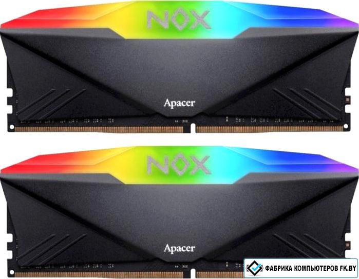 Оперативная память Apacer NOX RGB 2x8ГБ DDR4 3200 МГц AH4U16G32C28YNBAA-2 - фото 1 - id-p220910420