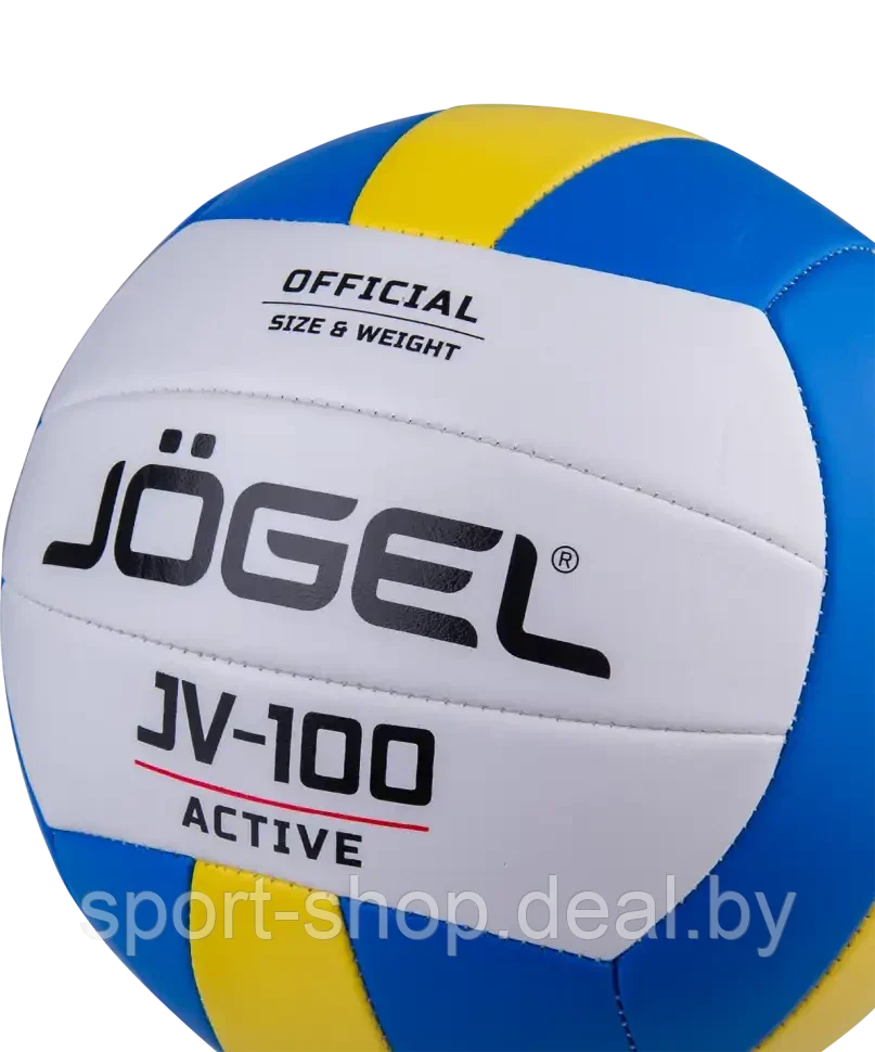 Мяч волейбольный JV-100, синий/желтый, волейбольный мяч, мяч 5, волейбол - фото 2 - id-p220910732