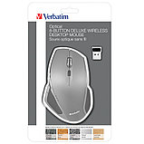 Мышь Verbatim 49041, беспроводная, 800-1600 dpi, 8 кнопок, серый, черный, фото 4