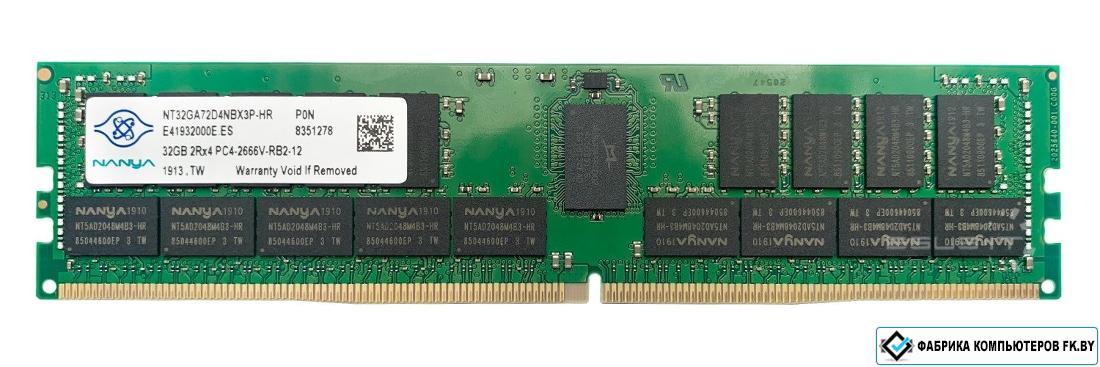 Оперативная память Nanya 32GB DDR4 PC2-23400 NT32GA72D4NBX3P-IX - фото 1 - id-p220910383