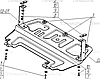 Защита АвтоСтандарт для двигателя, КПП Volkswagen Polo V седан, хэтчбек 2009-2020., фото 2