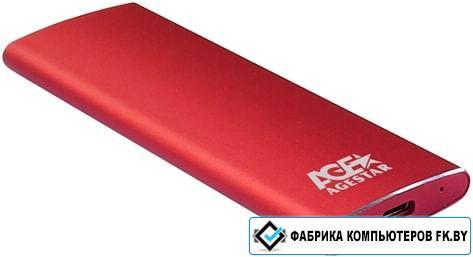 Бокс для жесткого диска AgeStar 3UBNF2C (красный) - фото 1 - id-p220910483