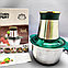 Кухонный комбайн Молния (электрический измельчитель) для кухни Kitchen Expert 350 W (2 скорости, стальная, фото 4
