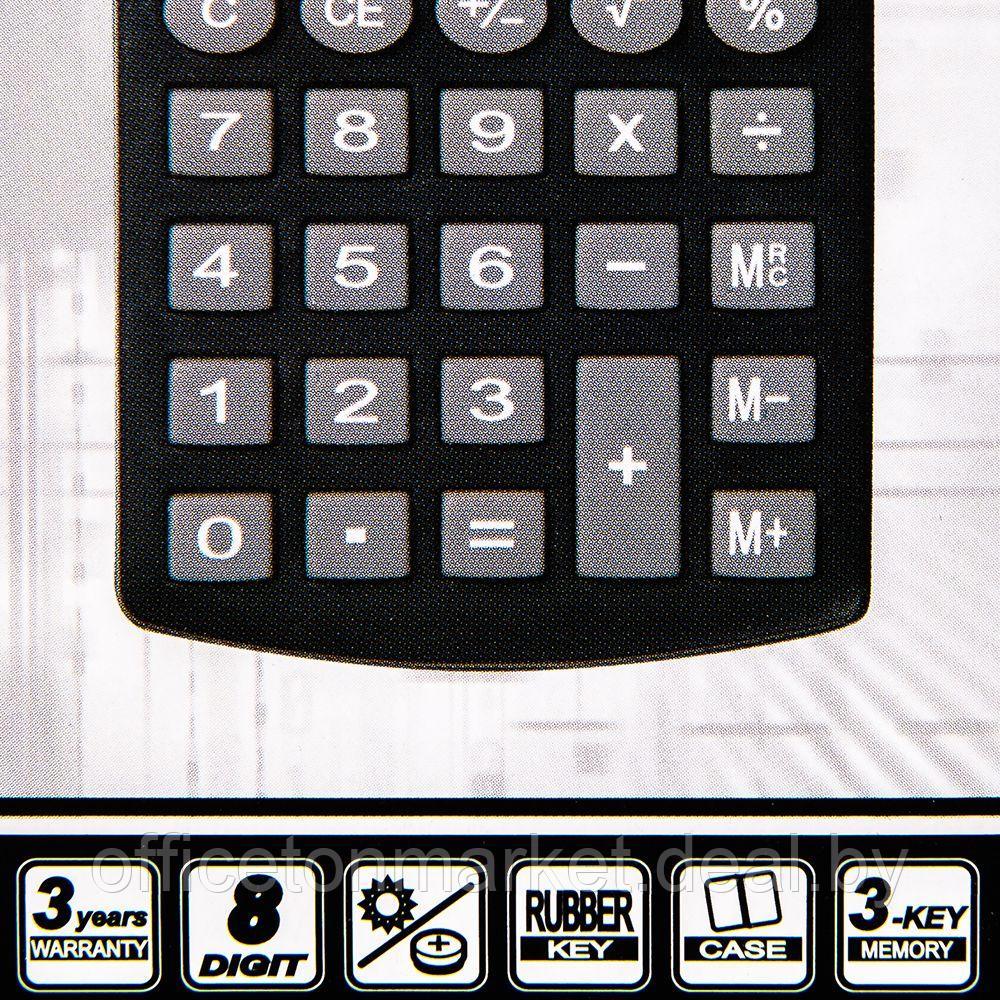 Калькулятор карманный Rebell "SHC200N BX/RE-SHC208 BX", 8-разрядный, черный - фото 4 - id-p220909678
