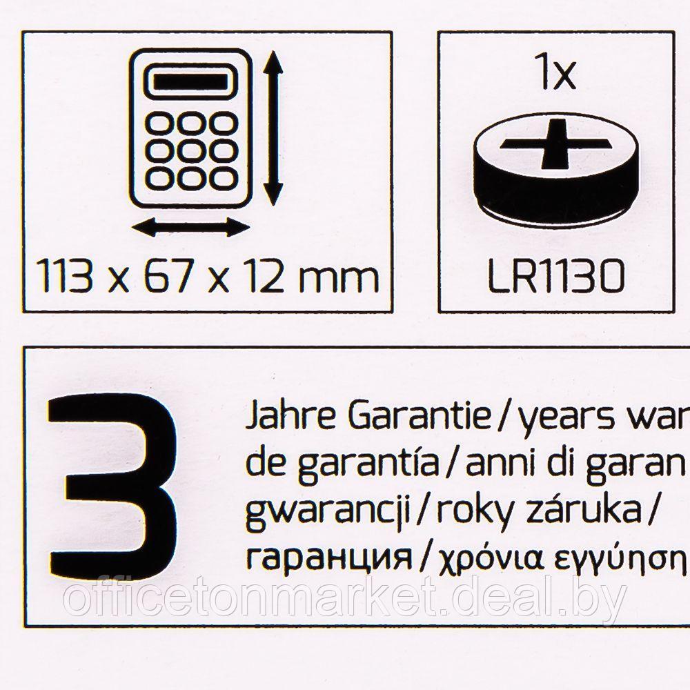 Калькулятор карманный Rebell "Starlet BX", 8-разрядный, серо-бирюзовый - фото 4 - id-p220909679