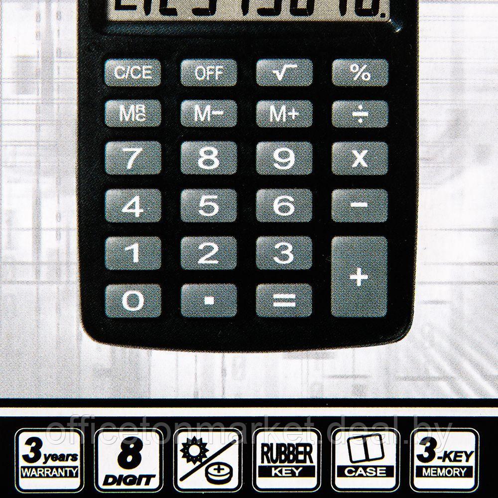 Калькулятор карманный Rebell "SHC108 BX", 8-разрядный, черный - фото 4 - id-p220909681