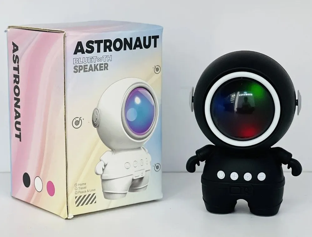 Беспроводная портативная Bluetooth колонка Астронавт с разноцветной подсветкой - фото 9 - id-p220915612