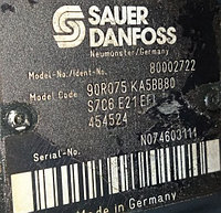 Гидронасос аксиально-поршневой Sauer Danfoss 90R075KA5BB80S7C6E21EFI454524 ( mod. 80002722)