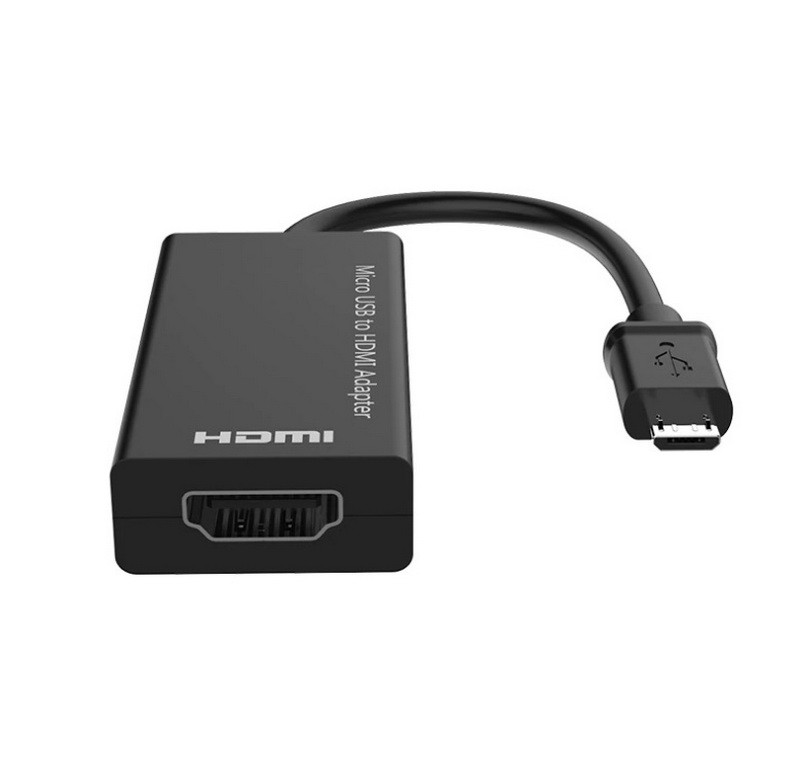 Адаптер - переходник MicroUSB - HDMI (MHL), черный - фото 2 - id-p220918164