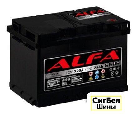 Автомобильный аккумулятор ALFA Hybrid 75 R (75 А·ч) - фото 1 - id-p215371346