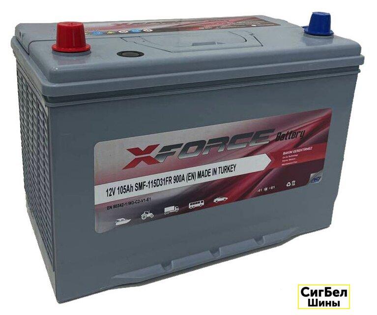 Автомобильный аккумулятор XFORCE Asia 105 JL+ (105 А·ч) - фото 1 - id-p215371404