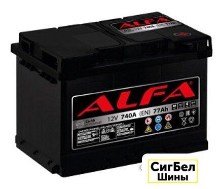 Автомобильный аккумулятор ALFA Hybrid 77 R (77 А·ч) - фото 1 - id-p215371344