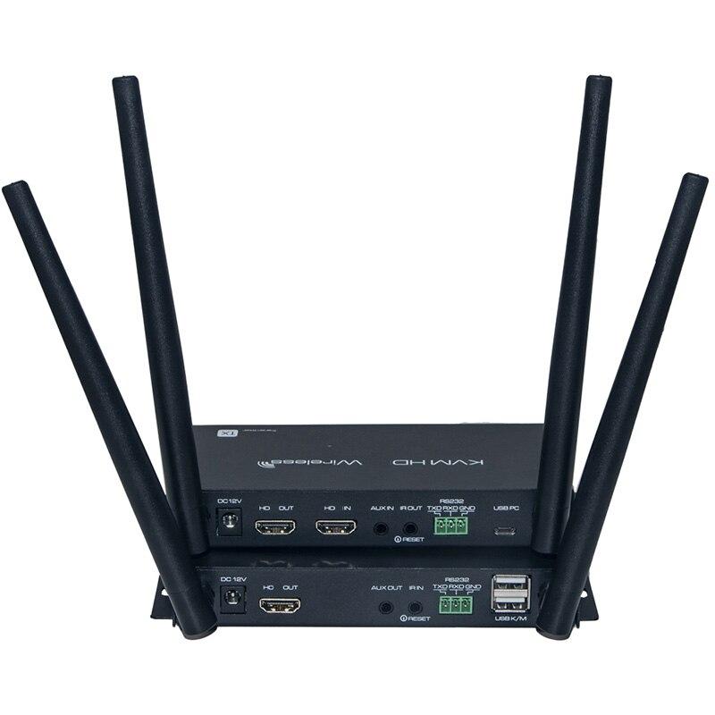 Адаптер - KVM-удлинитель HDMI 4K по Wi-Fi на 100 метров, черный - фото 3 - id-p220919345