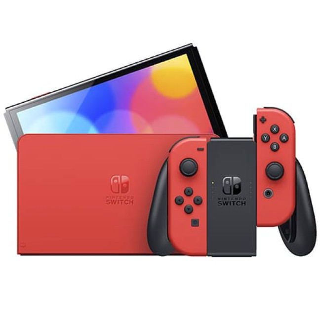 Игровая приставка Nintendo Switch OLED (Mario Red Edition) - фото 2 - id-p220916230