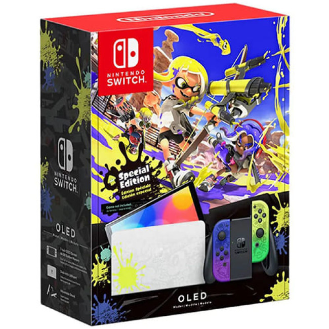 Игровая приставка Nintendo Switch OLED Splatoon 3 Edition - фото 1 - id-p220916231