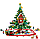 Детский конструктор Christmas 88013 Рождественская елка и поезд для детей аналог лего lego, фото 3