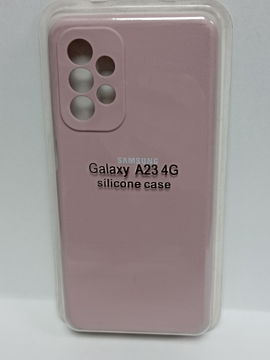 Чехол Samsung A23 Silikon Case бежевый - фото 1 - id-p220922632