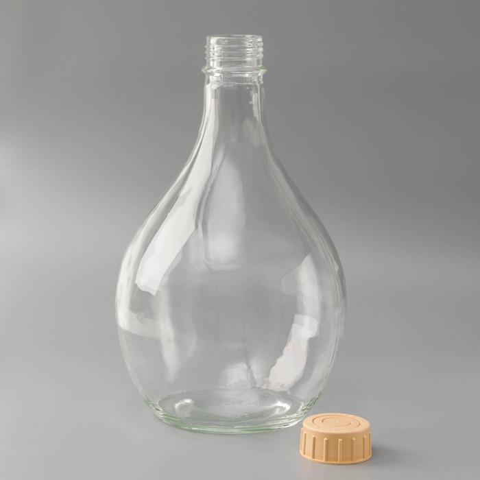 Бутыль стеклянная «Дамижана», 5 л, с крышкой - фото 3 - id-p220922829