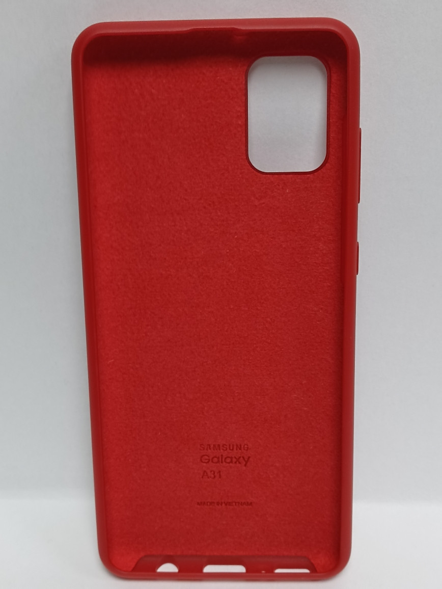 Чехол Samsung A31 soft touch красный - фото 2 - id-p220922844