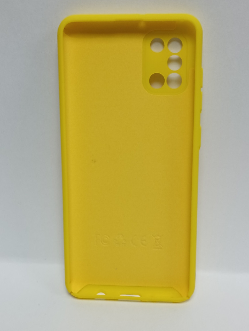 Чехол Samsung A31 soft touch желтый - фото 2 - id-p220922850