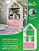 Стеллаж детский для игрушек и книг Домик шкаф в детскую комнату игровой деревянный с дверцами розовый, фото 8
