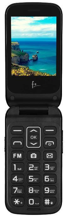 Телефон мобильный раскладной F+ Flip 280 черная раскладушка - фото 1 - id-p220923225