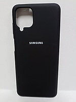 Чехол Samsung A12 soft touch черный