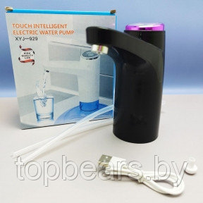 Помпа для воды электрическая Touch intelligent electric water pump XYJ-929 (2 режима работы, 1200 mAh) Черный - фото 1 - id-p220925105