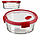 Контейнер пищевой круглый Smart cook 1,2л, красный, фото 6