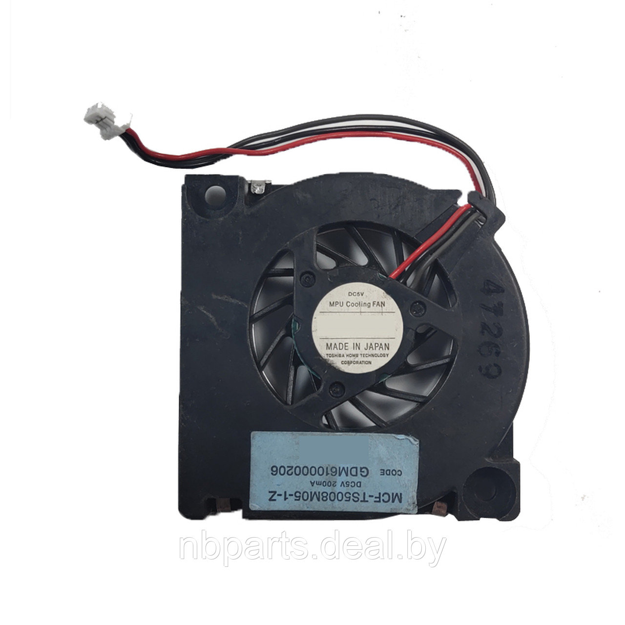 Кулер (вентилятор) TOSHIBA Portege A100 Б/У, MCF-TS5008M05 - фото 1 - id-p131706236