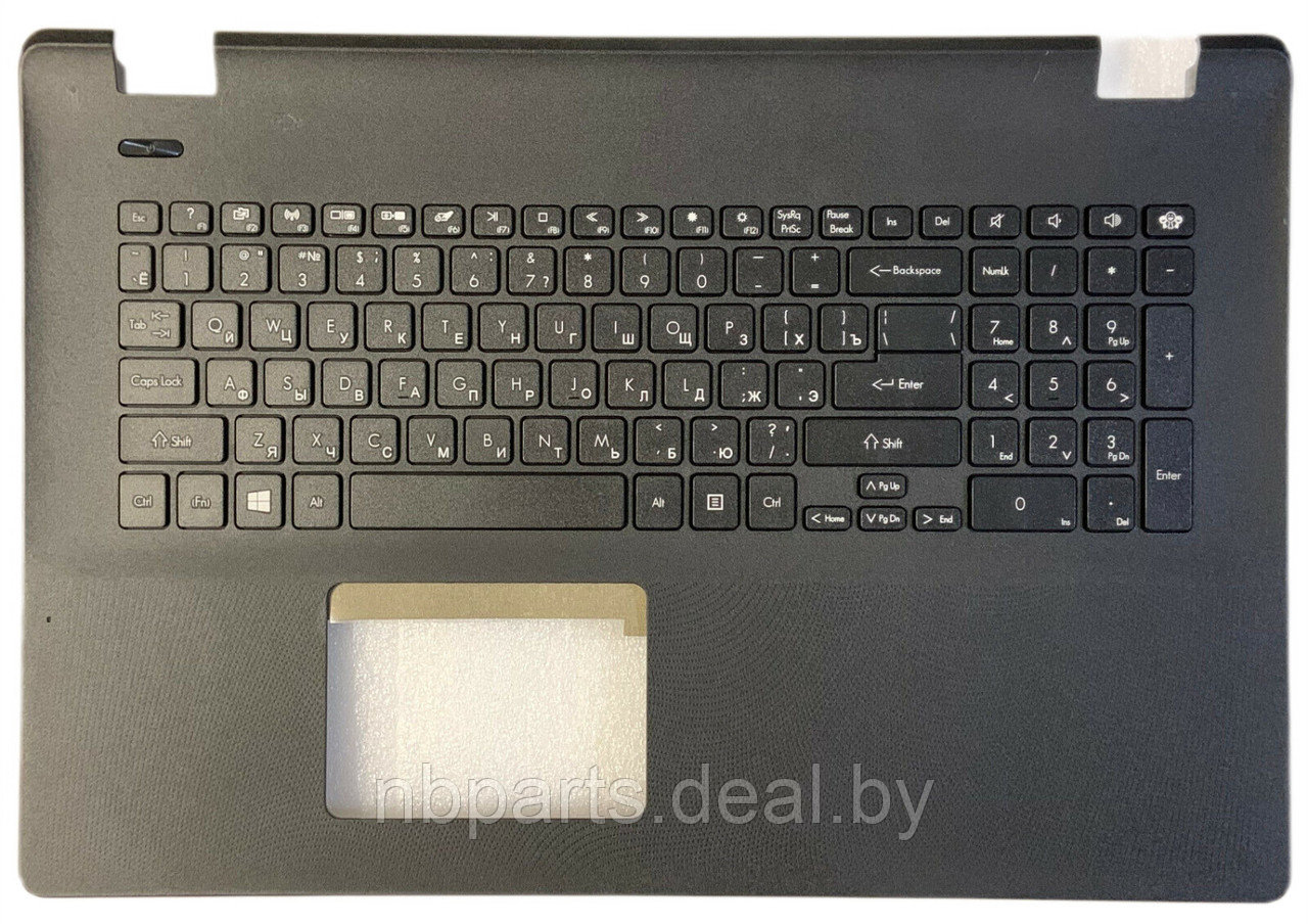 Верхняя часть корпуса (Palmrest) Packard Bell EasyNote ENLG81BA, чёрный (Сервисный оригинал), 6B.C44N7.020 - фото 1 - id-p205937370