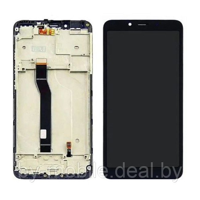 Экран (модуль) в раме Xiaomi Redmi 6 (6A) черный - фото 1 - id-p220925387