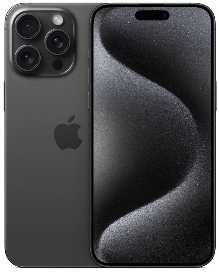 Смартфон Apple A3105 iPhone 15 Pro Max 1Tb черный титан моноблок 3G 4G 1Sim 6.7" 1290x2796 iOS 17 48Mpix - фото 1 - id-p220934941