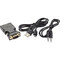 Переходник VGA(M)+audio+microUSB -- HDMI(F)1080*60Hz, VCOM CA337A