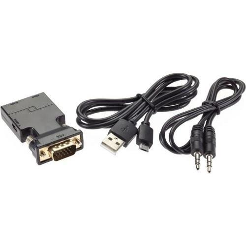 Переходник VGA(M)+audio+microUSB -- HDMI(F)1080*60Hz, VCOM CA337A - фото 1 - id-p220935015