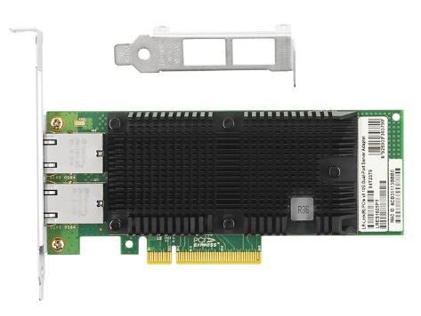 Сетевая карта LR-Link 2 порта 10G Base-T на чипе Intel X550, LRES1025PT, half height + full height - фото 1 - id-p220935017