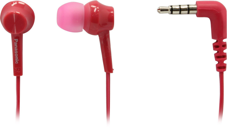 Наушники с микрофоном Panasonic RP-TCM115GCP Pink (шнур 1.2м) - фото 1 - id-p219252745