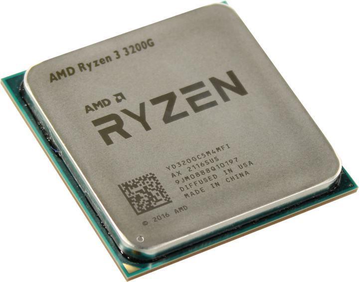 Процессор CPU AMD Ryzen 3 3200G (YD3200C5) 3.6 GHz/4core/SVGA RADEON Vega 8/2+4Mb/65W Socket AM4 - фото 1 - id-p220935174