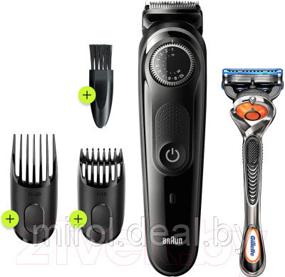 Триммер Braun BT5242 с бритвой Fusion ProGlide + 2 кассеты - фото 1 - id-p220937496