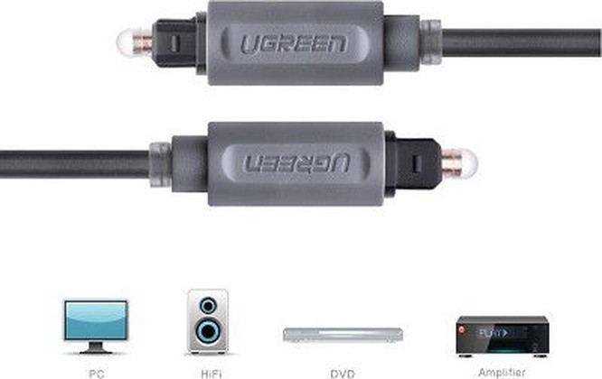 Оптический шнур TOSLINK 2,0 м UGREEN AV122-70892 - фото 2 - id-p220700278