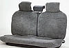 Меховые накидки на сиденья автомобиля (натуральная овчина) 5шт серые, фото 3