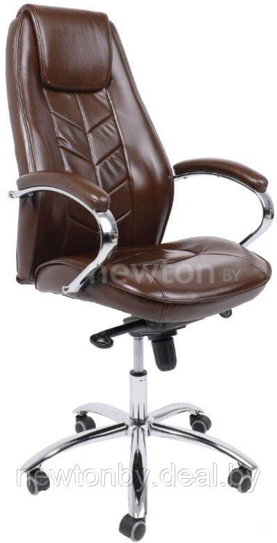 Кресло AksHome Kapral (натуральная кожа, коричневый) - фото 1 - id-p220940364