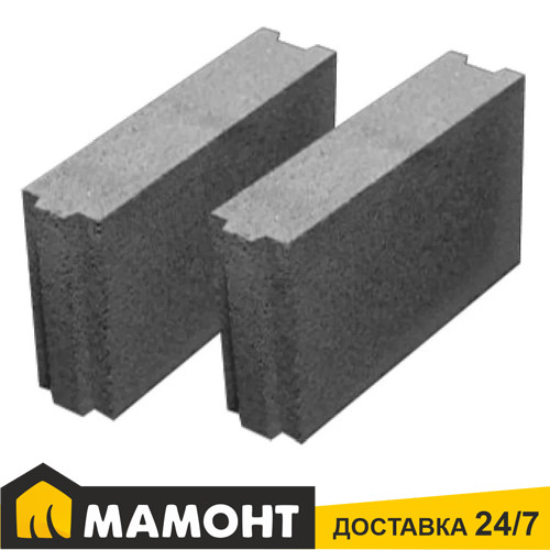 Блок керамзитобетонный (D1100) 90 x 190 х 400 мм Минскжелезобетон
