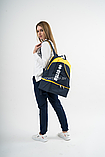 Рюкзак с двойным дном ERREA LYNOS Темно-синий с желтым, фото 2
