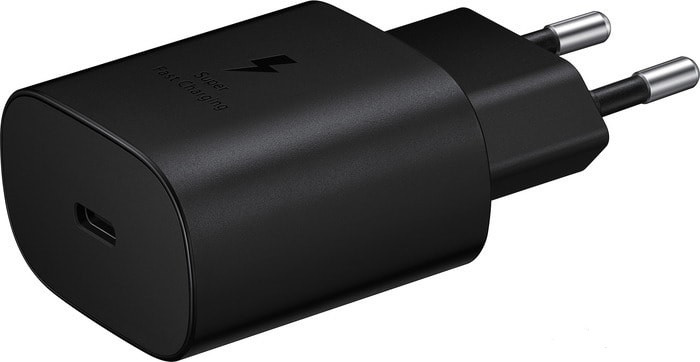 Сетевое зарядное устройство Samsung EP-TA800, USB-C, PD 25W Быстрая зарядка, Черное (EP-TA800NBEGEU) - фото 2 - id-p220700288