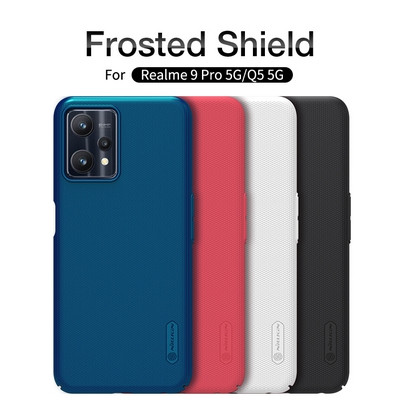 Пластиковый чехол с подставкой Nillkin Super Frosted Shield Черный для Realme 9 Pro - фото 5 - id-p220941429