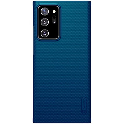 Пластиковый чехол с подставкой Nillkin Super Frosted Shield Синий для Samsung Galaxy Note 20 Ultra - фото 1 - id-p220941416